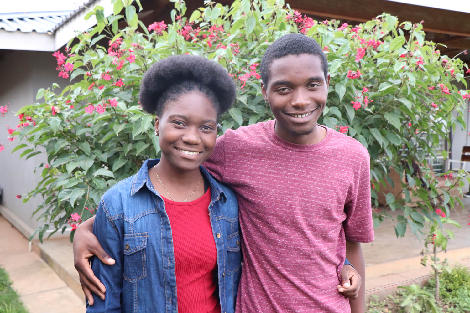 Sister and brother, Enny and Shadreck Sister and brother, Enny and Shadreck